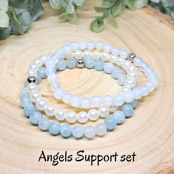 Olivenorma Healing Energy Crystal Gemstone Braccialetto di perline Set