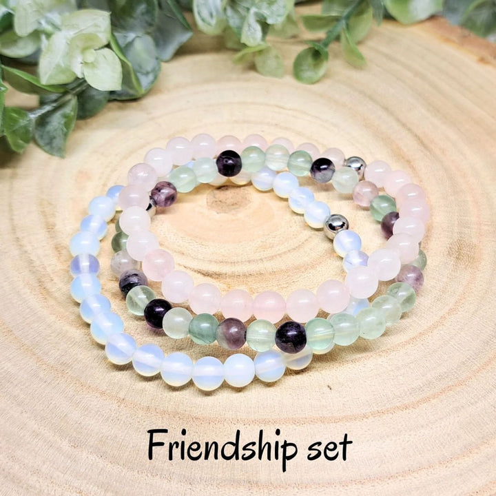 Olivenorma Healing Energy Crystal Gemstone Braccialetto di perline Set