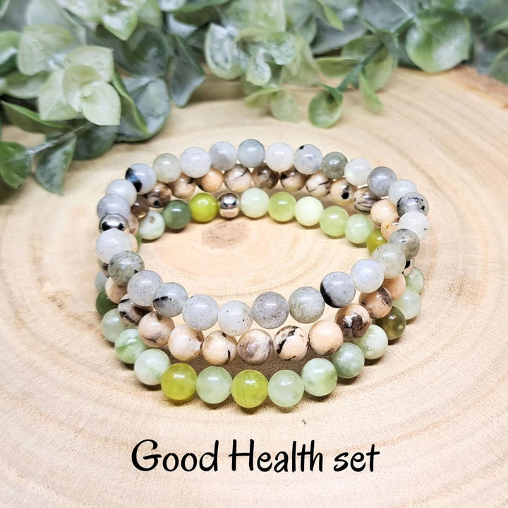 Olivenorma Healing Energy Crystal Gemstone Braccialetto di perline Set