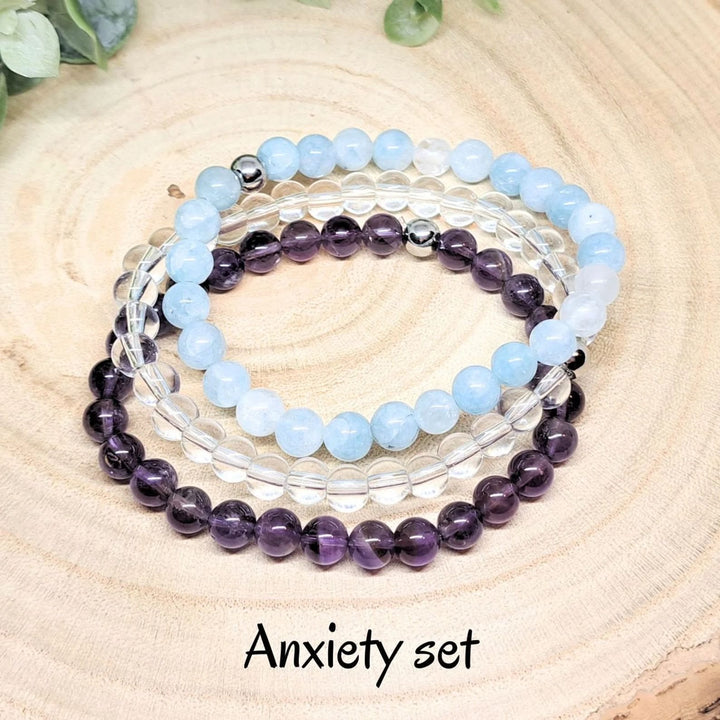 Olivenorma Healing Energy Crystal Gemstone Braccialetto di perline Set