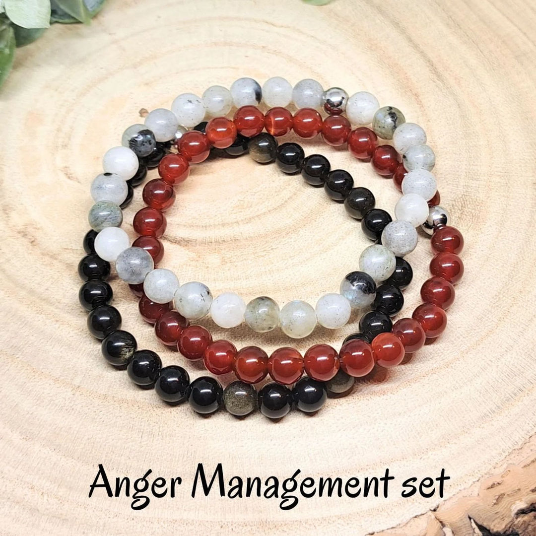 Olivenorma Healing Energy Crystal Gemstone Braccialetto di perline Set