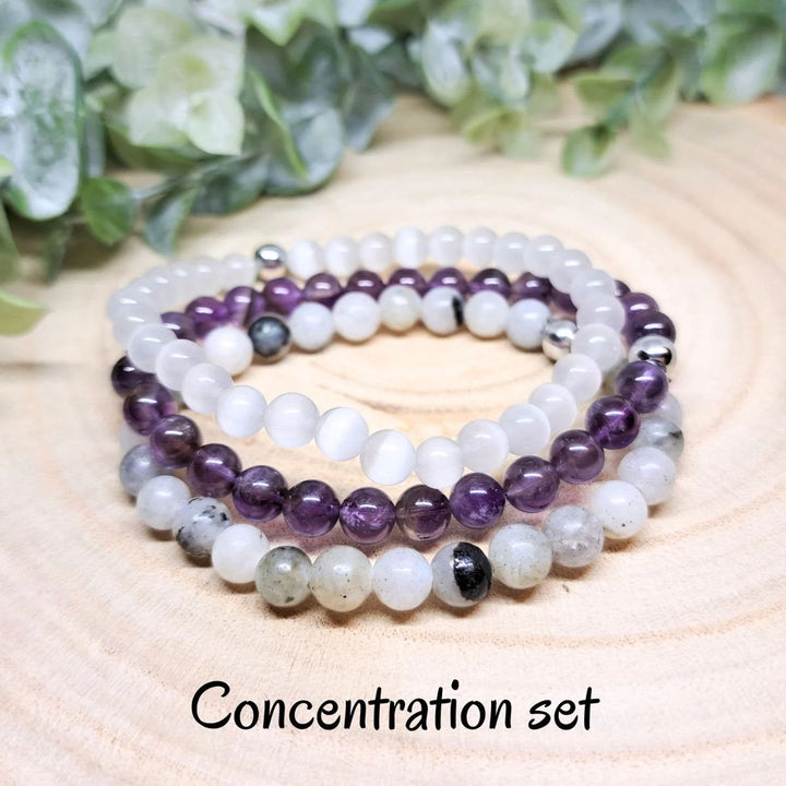 Olivenorma Healing Energy Crystal Gemstone Braccialetto di perline Set
