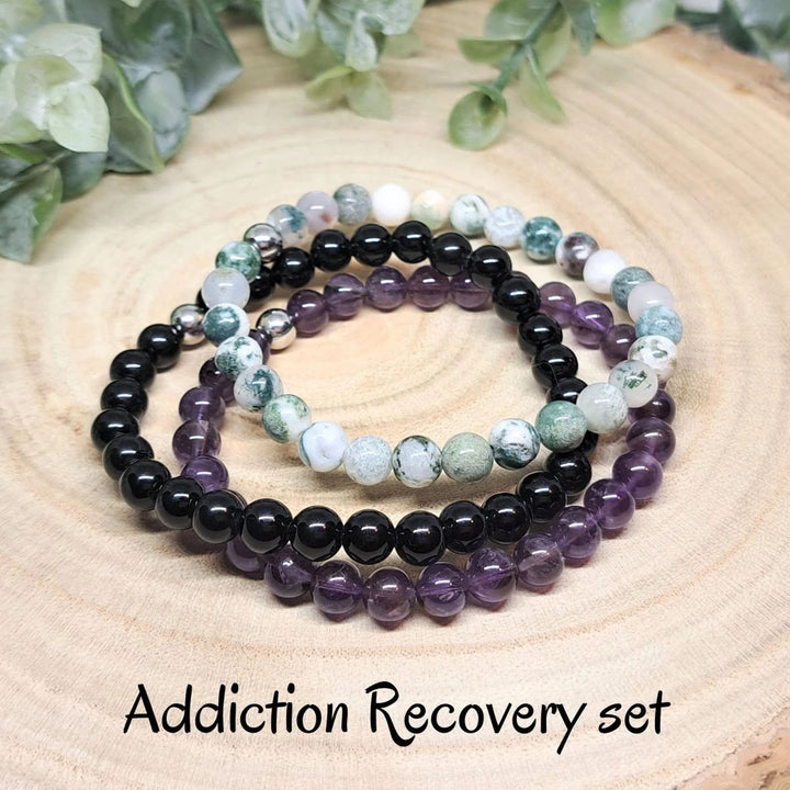 Olivenorma Healing Energy Crystal Gemstone Braccialetto di perline Set