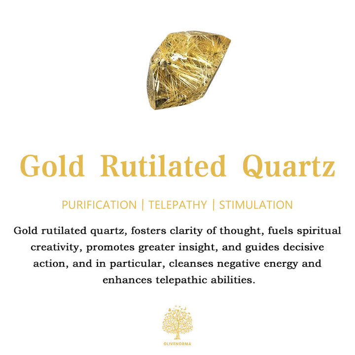 Olivenorma Healing Energy Crystal Gemstone Braccialetto di perline Set