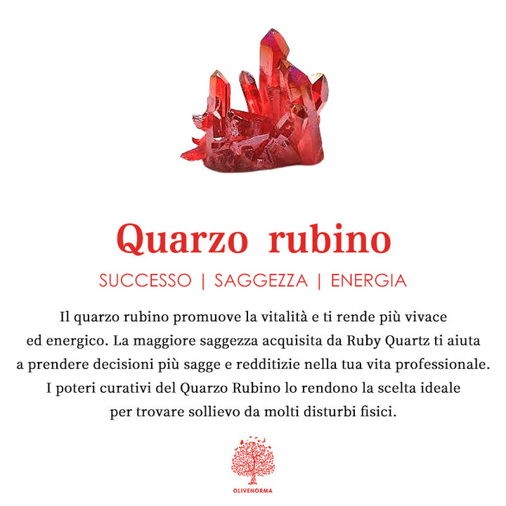 Anello in cristallo di protezione naturale Olivenorma