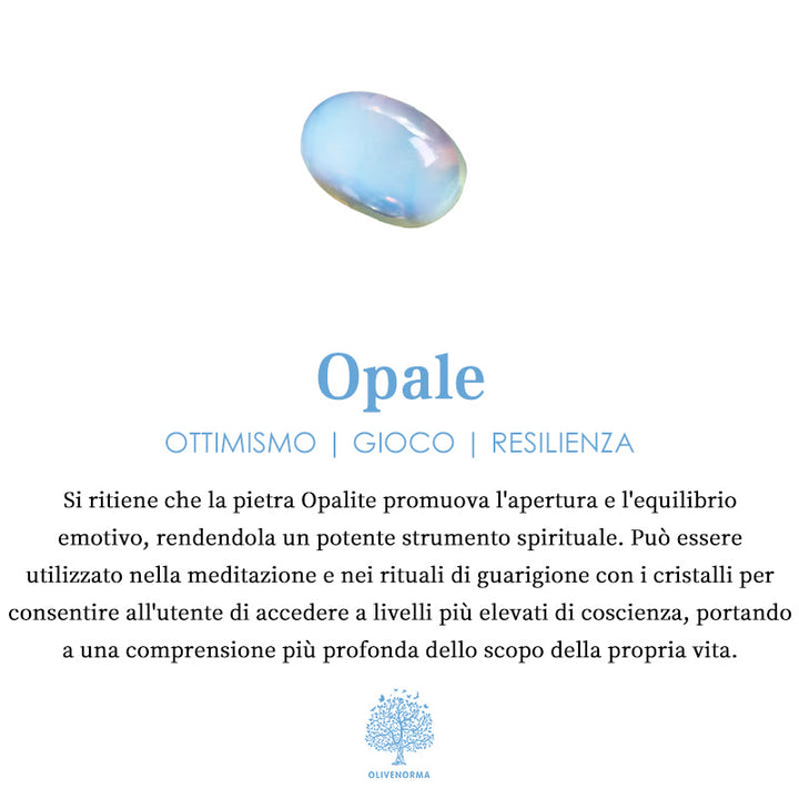 Anello in orgone di pietra di luna colorata pura Olivenorma 