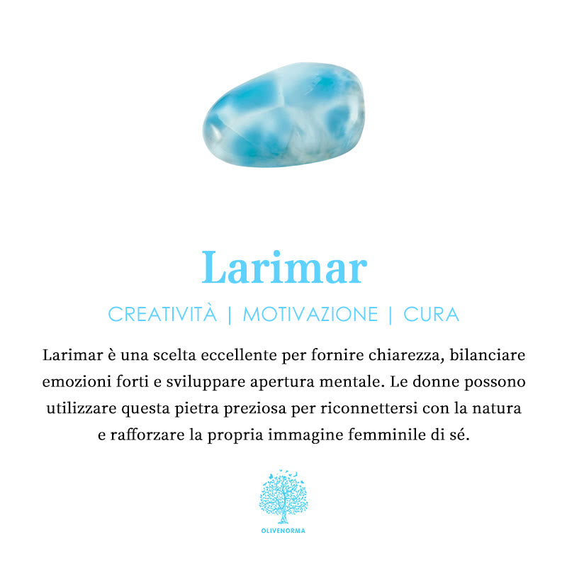 Olivenorma L'anello Larimar Boho per le donne