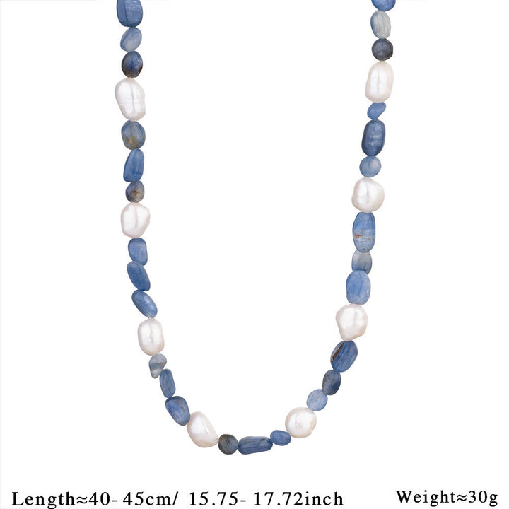 Collana con ciondolo a forma di pesce in acciaio inossidabile con perline di cristallo Olivenorma