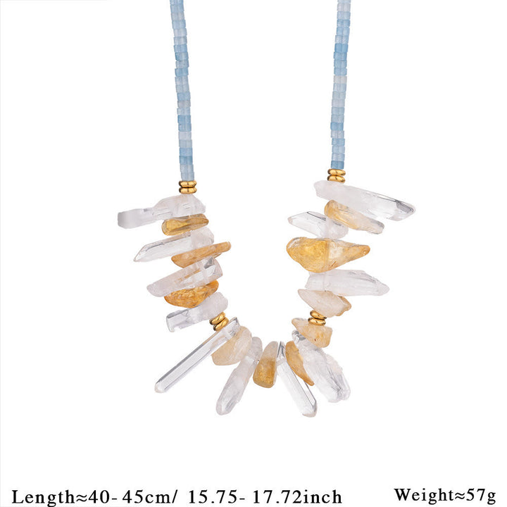 Collana con ciondolo a forma di pesce in acciaio inossidabile con perline di cristallo Olivenorma