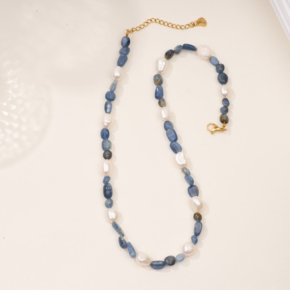 Collana con ciondolo a forma di pesce in acciaio inossidabile con perline di cristallo Olivenorma