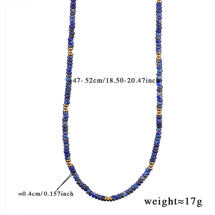 Collana di perle di lapislazzuli di perle d'acqua dolce Olivenorma