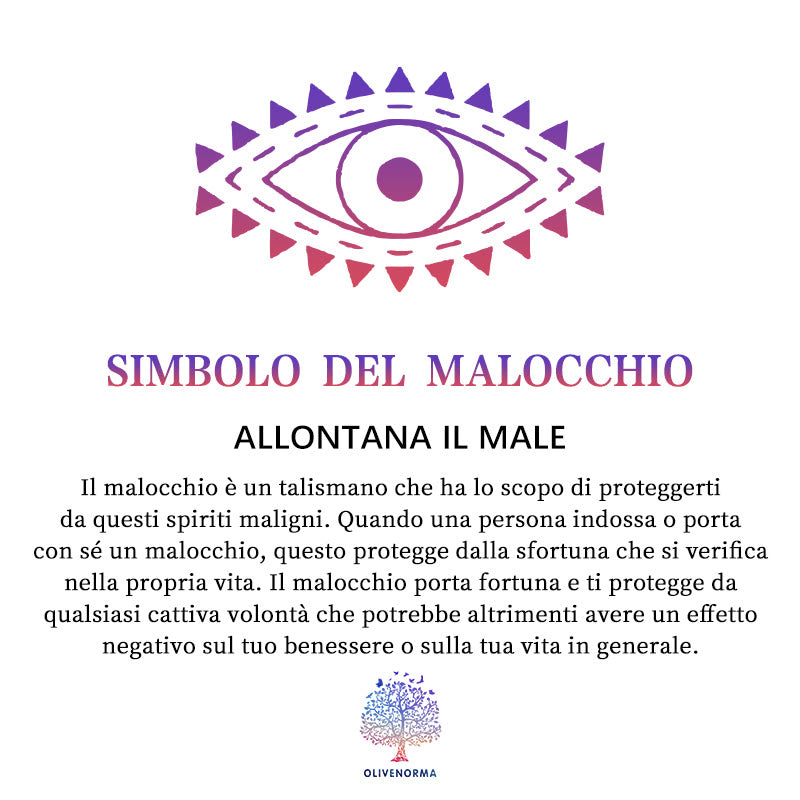 Anello regolabile con diamanti e malocchio Olivenorma 