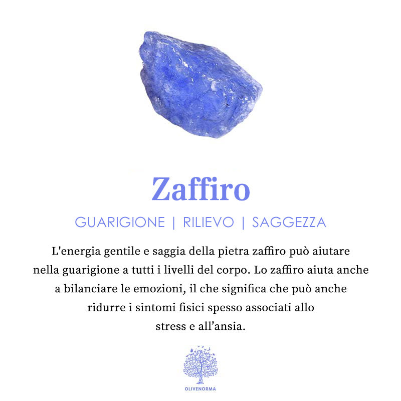 Anello vintage Olivenorma con zaffiro ottagonale a stella 