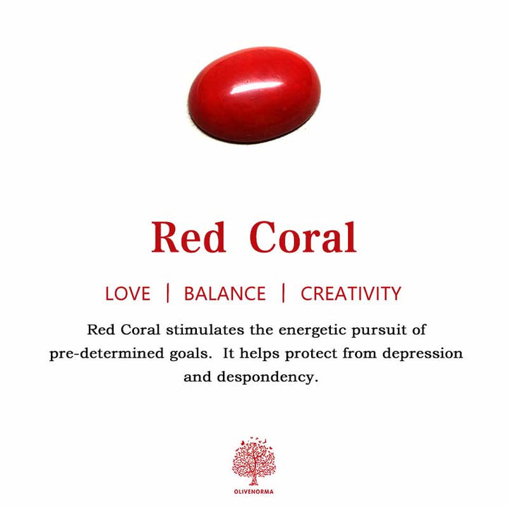 Bracciale Olivenorma in perline di corallo rosso, ossidiana e mogano naturale