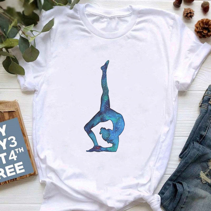 Olivenorma Yoga Meditazione Top T-shirt stampata colorata