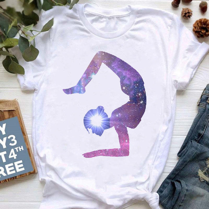 Olivenorma Yoga Meditazione Top T-shirt stampata colorata