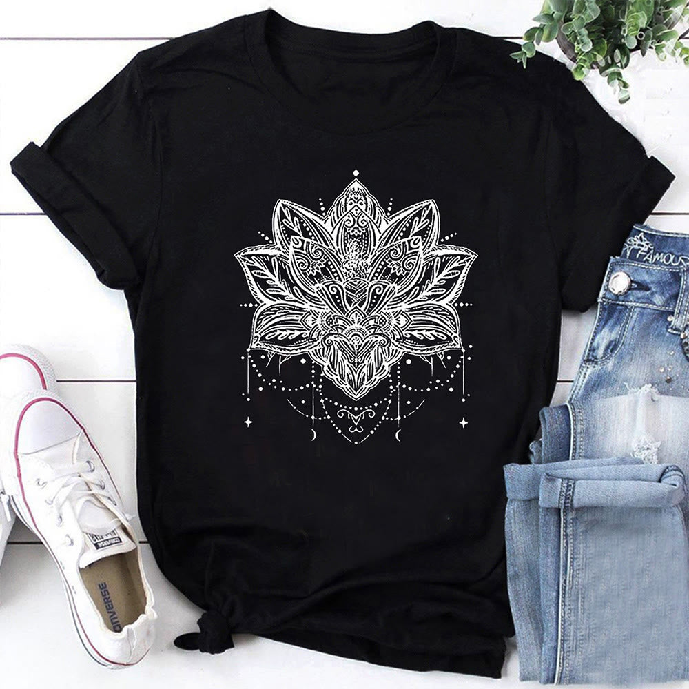Olivenorma T-shirt a maniche corte traspirante Lotus Fashion da donna - Nero - 2XL - image 0