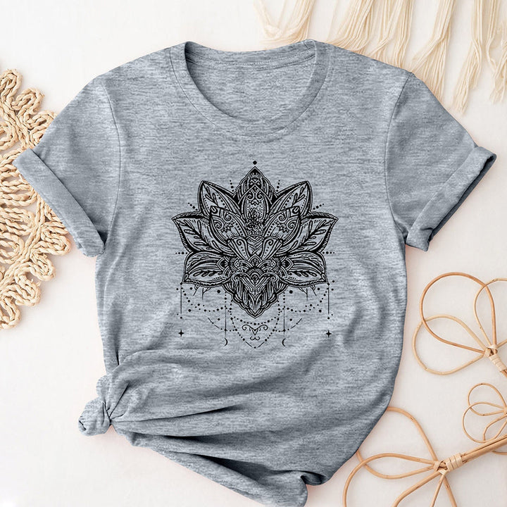 Olivenorma T-shirt a maniche corte traspirante Lotus Fashion da donna - Grigio - 2XL - image 4