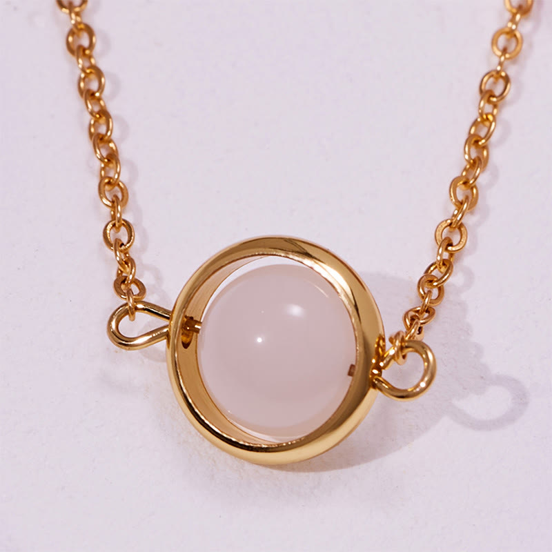 Bracciale Olivenorma con perle di quarzo fantasma verde e quarzo fragola