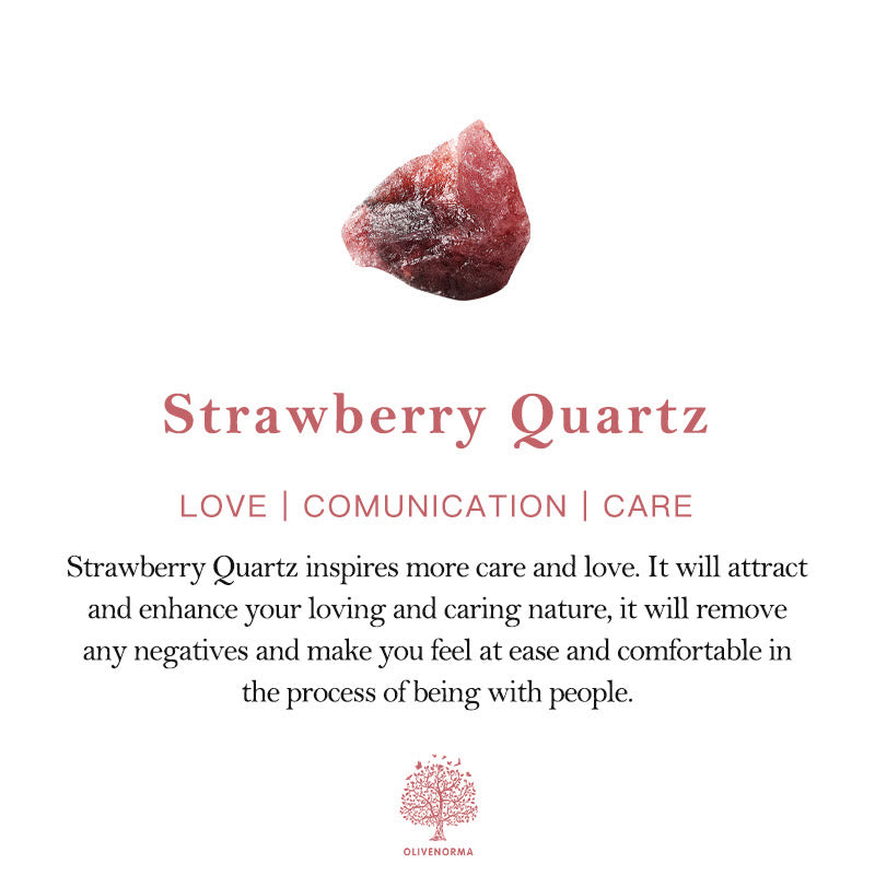Bracciale Olivenorma con perle di quarzo fragola, ametista e citrino