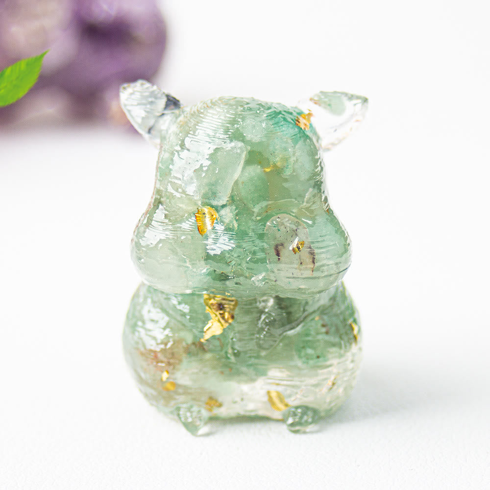 Decorazione in pietra preziosa Olivenorma Crystal Epoxy a forma di criceto