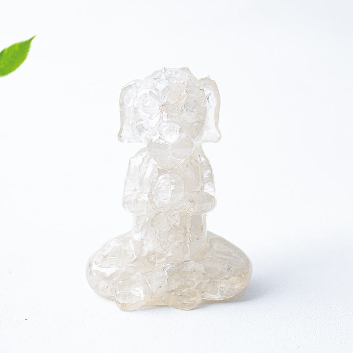 Decorazione con pietra preziosa per meditazione Zen in resina epossidica di cristallo Olivenorma