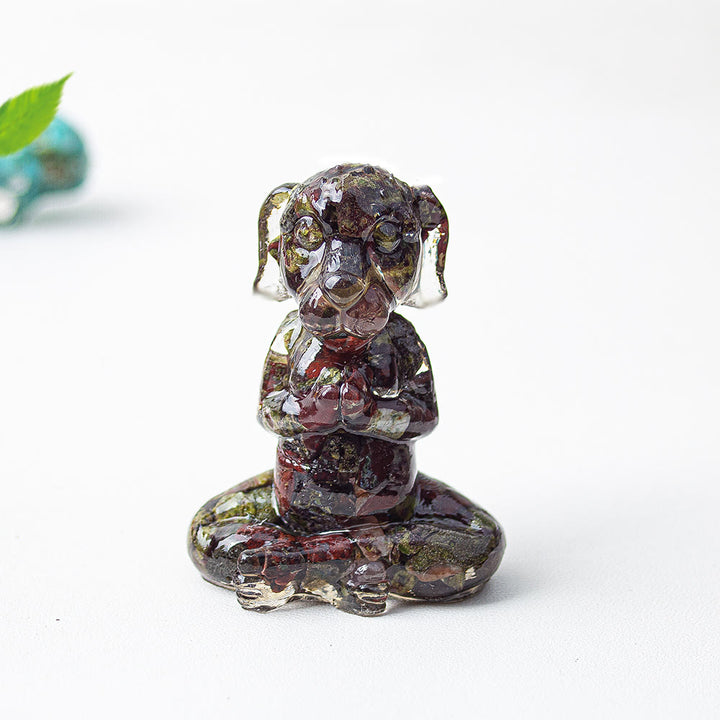 Decorazione con pietra preziosa per meditazione Zen in resina epossidica di cristallo Olivenorma