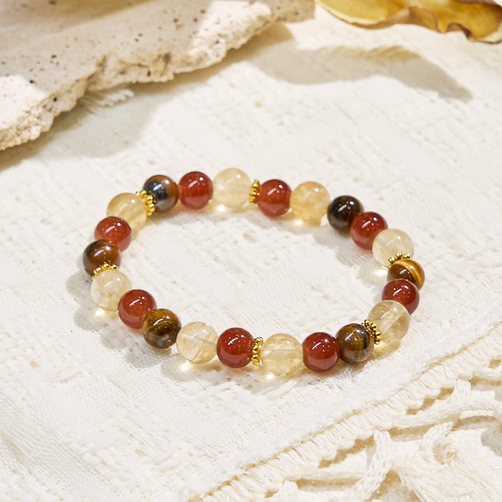 Bracciale Olivenorma "Aurelian Strand" con pietre preziose per attrarre ricchezza e carriera - image 5