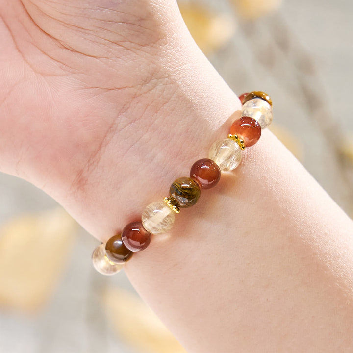 Bracciale Olivenorma "Aurelian Strand" con pietre preziose per attrarre ricchezza e carriera - image 2