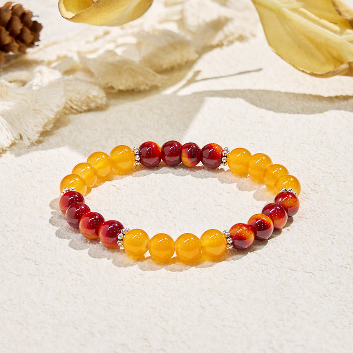 Bracciale Olivenorma "Benedizione Solare" con pietre preziose Forza e Fortuna - Stile B - image 6