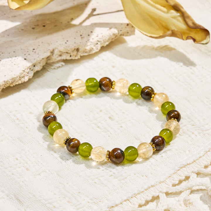 Bracciale Olivenorma con pietre preziose della fortuna "​​Eden's Whisper". - image 5