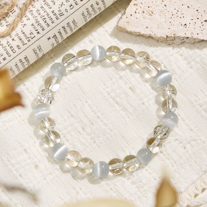 Bracciale Olivenorma "Zenith Dew" con pietre preziose antistress - image 4