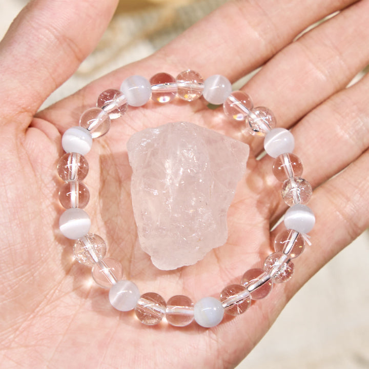 Bracciale Olivenorma "Zenith Dew" con pietre preziose antistress - image 3