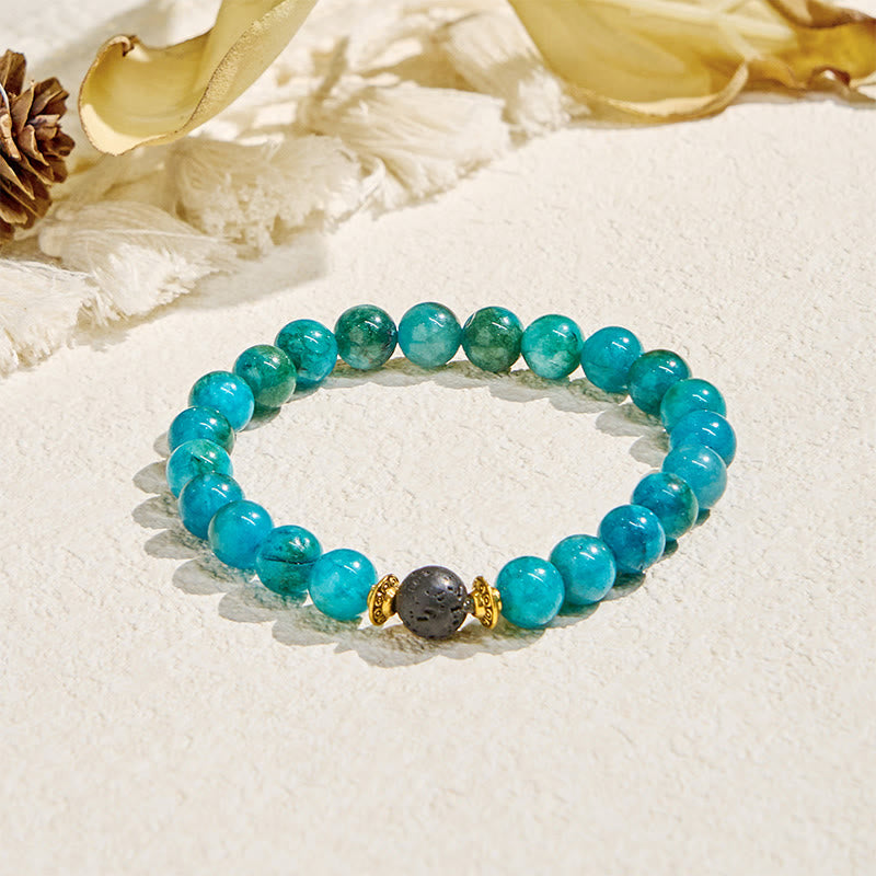 Bracciale Olivenorma "Balmaara Essence" con olio essenziale di apatite blu per il chakra della gola - Solo braccialetto - image 5