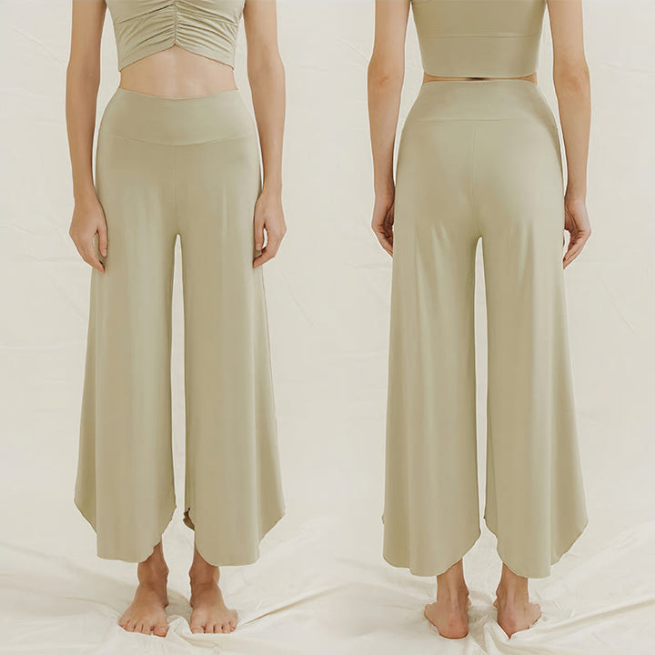 Pantaloni da yoga Olivenorma Soft Flare - Verde chiaro - L - image 0