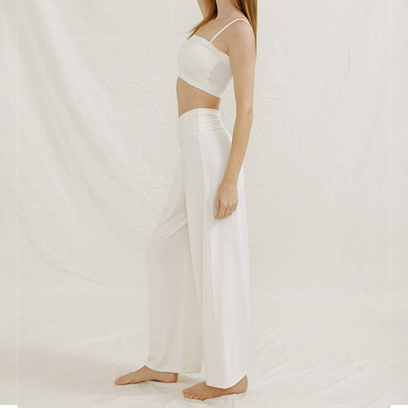 Pantaloni da yoga a gamba larga regolabili Olivenorma - image 9