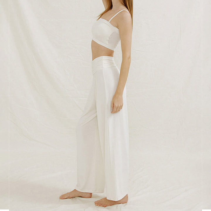 Pantaloni da yoga a gamba larga regolabili Olivenorma - image 9