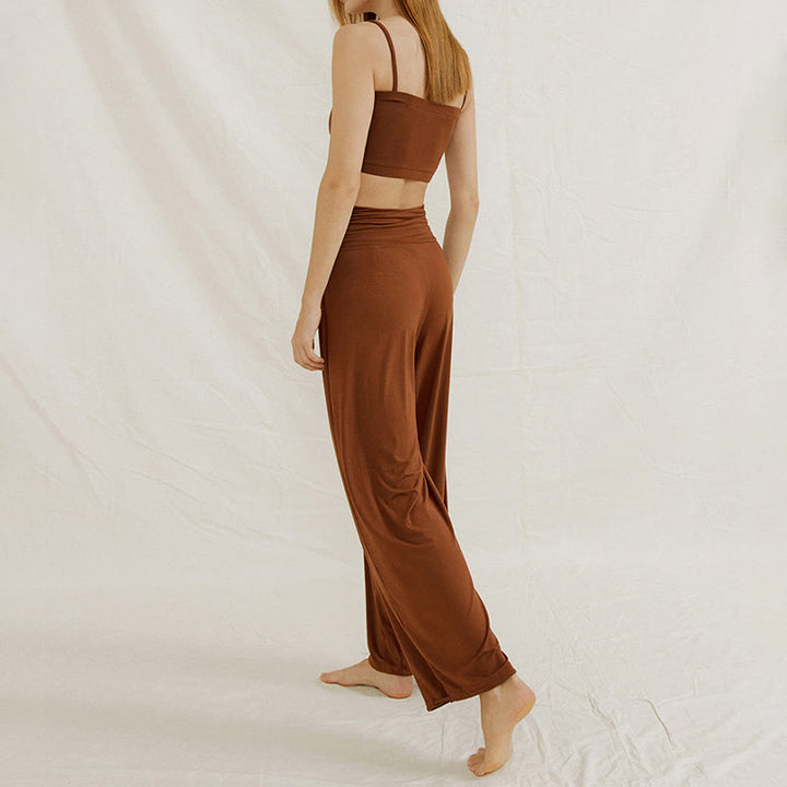 Pantaloni da yoga a gamba larga regolabili Olivenorma - image 4