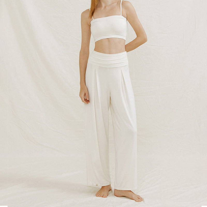 Pantaloni da yoga a gamba larga regolabili Olivenorma - image 8