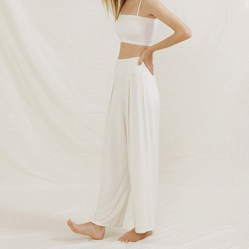 Pantaloni da yoga a gamba larga regolabili Olivenorma - image 10