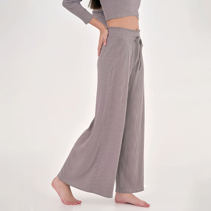 Pantaloni da yoga rilassati a vita alta Olivenorma