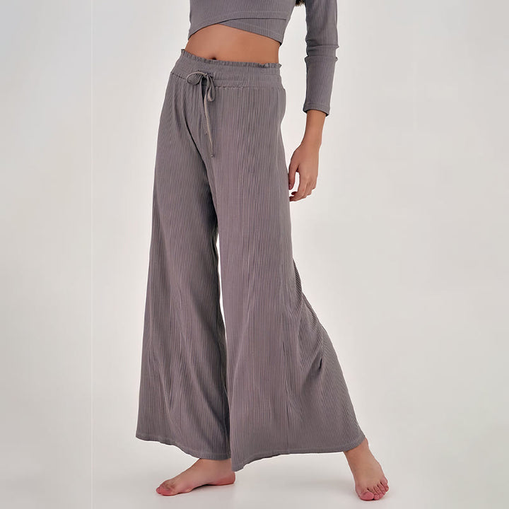 Pantaloni da yoga rilassati a vita alta Olivenorma