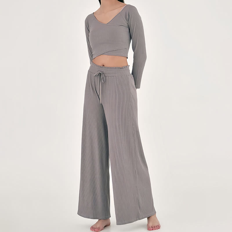 Pantaloni da yoga rilassati a vita alta Olivenorma - image 11