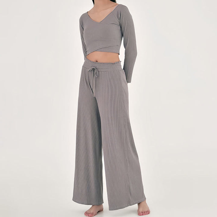 Pantaloni da yoga rilassati a vita alta Olivenorma - image 11