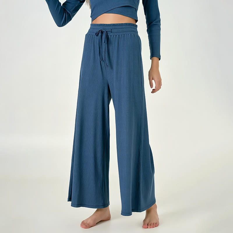 Pantaloni da yoga rilassati a vita alta Olivenorma
