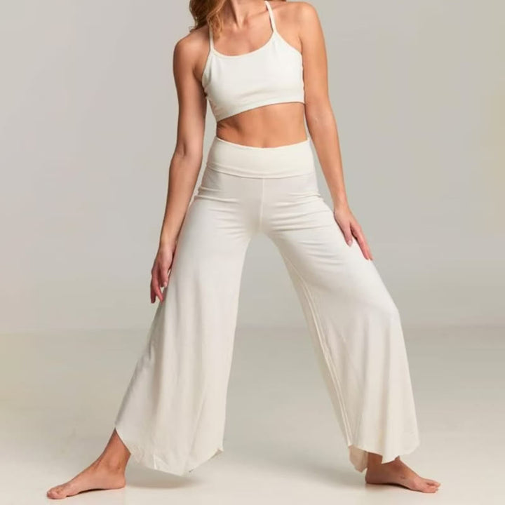 Pantaloni svasati a vita alta da yoga Olivenorma - image 10