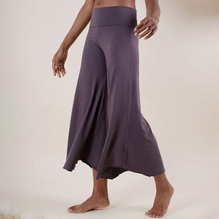 Pantaloni svasati a vita alta da yoga Olivenorma - image 5