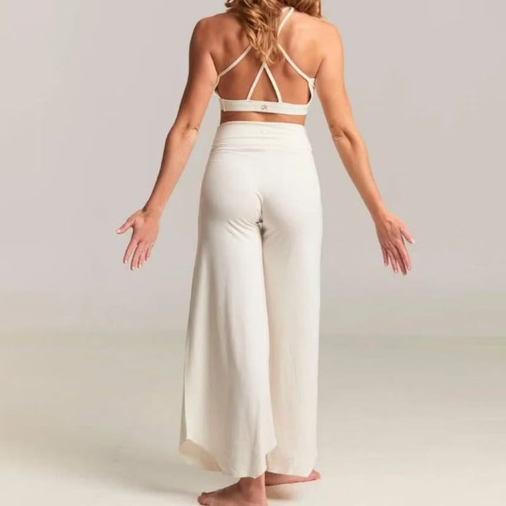 Pantaloni svasati a vita alta da yoga Olivenorma - image 13