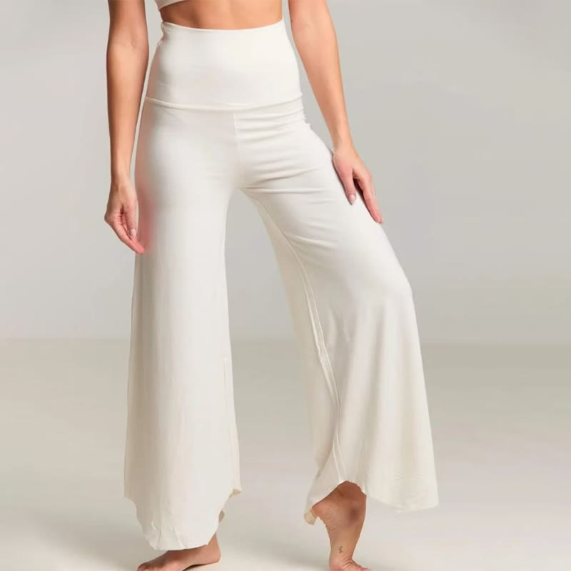 Pantaloni svasati a vita alta da yoga Olivenorma - image 11