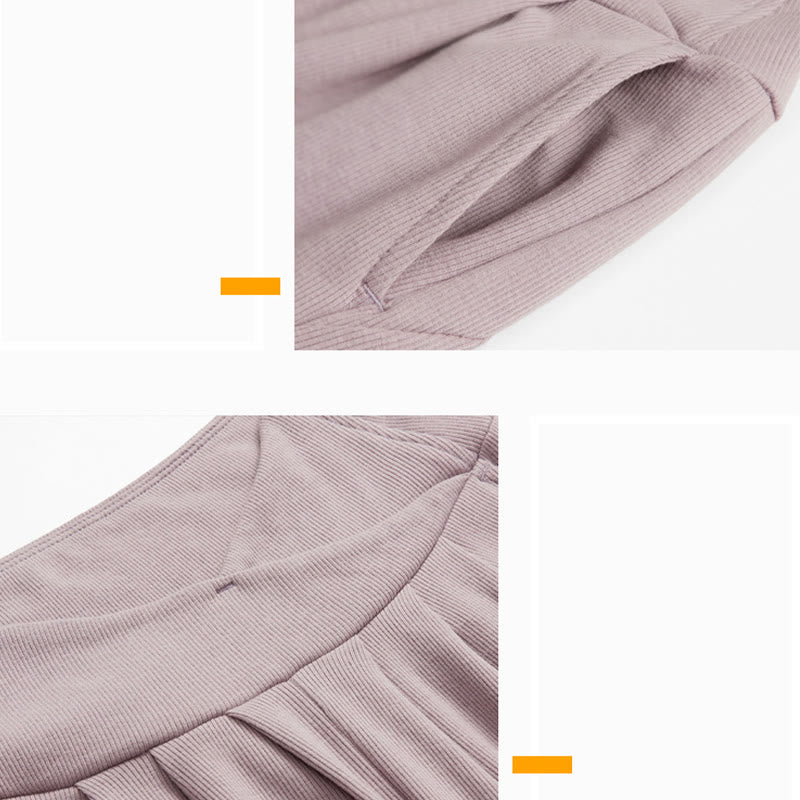 Pantaloni con risvolto Yoga Lantern Olivenorma